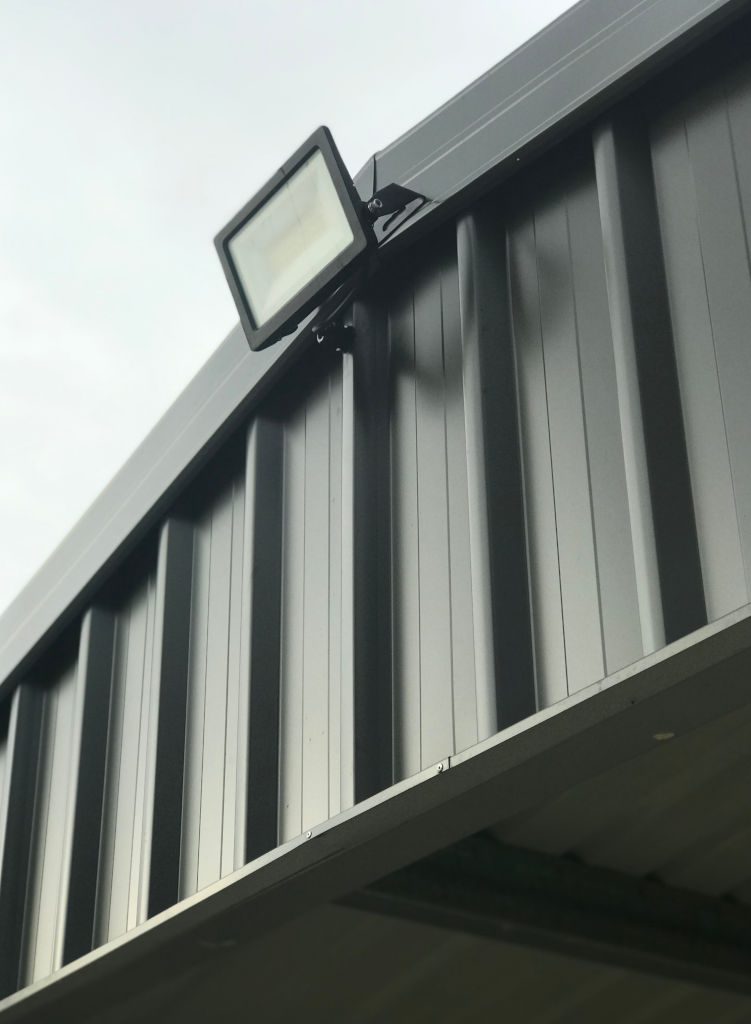 sheds carport LED lighting power electrician kalms electrical